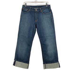 RL Polo Jeans Co. Womens Denim Jeans Relaxed Fit Cuffed Hem Blue Size 8